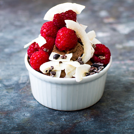 Chocolate, Coconut & Raspberry Pot