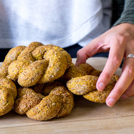 Turmeric & Chia Wholemeal Bread Rolls