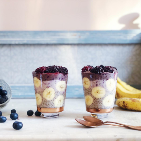 acai boosted chia pudding