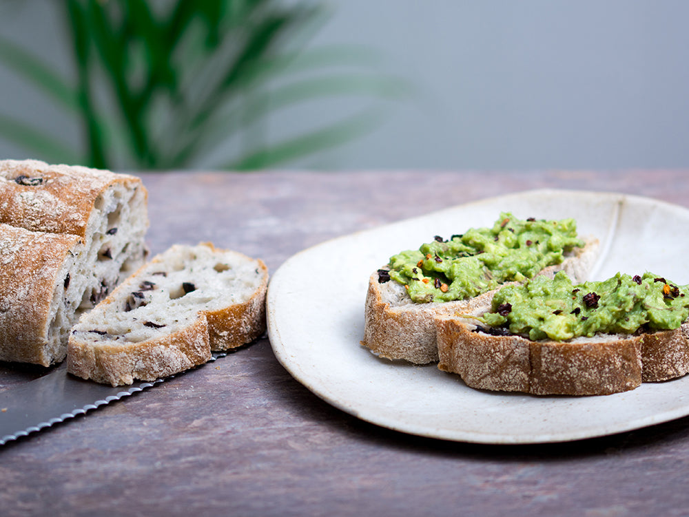Chlorella-mashed Avocado
