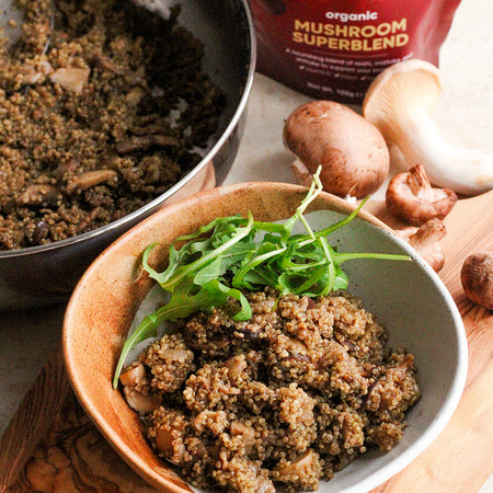 Mushroom Quinoa Risotto