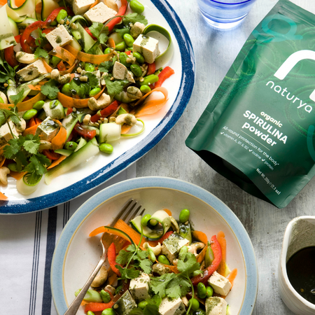 Raw Spirulina Pad Thai