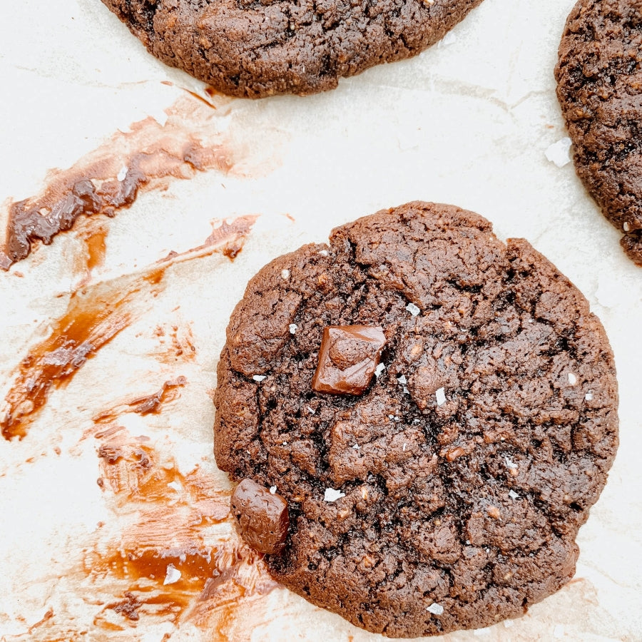 vegan double chocolate cookie