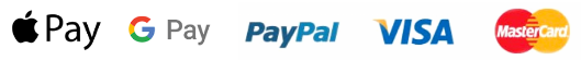 Payments with Apple Pay, Google Pay, PayPal, Visa and MasterCard